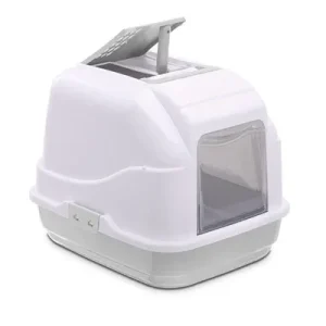 Imac Kattenbak Easy Cat Lichtgrijs 50x40x40 cm - Wit