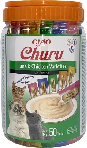 Inaba Churu Multipack Tuna Chicken Varieties - 14 gr