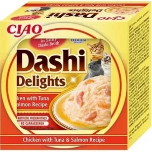 Inaba Dashi Delights Chicken with Tuna Salmon Recipe - 70 gr