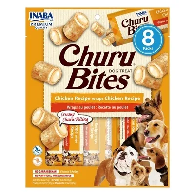 Inaba Dog Churu Bites Chicken Recipe Wraps - 12 gr