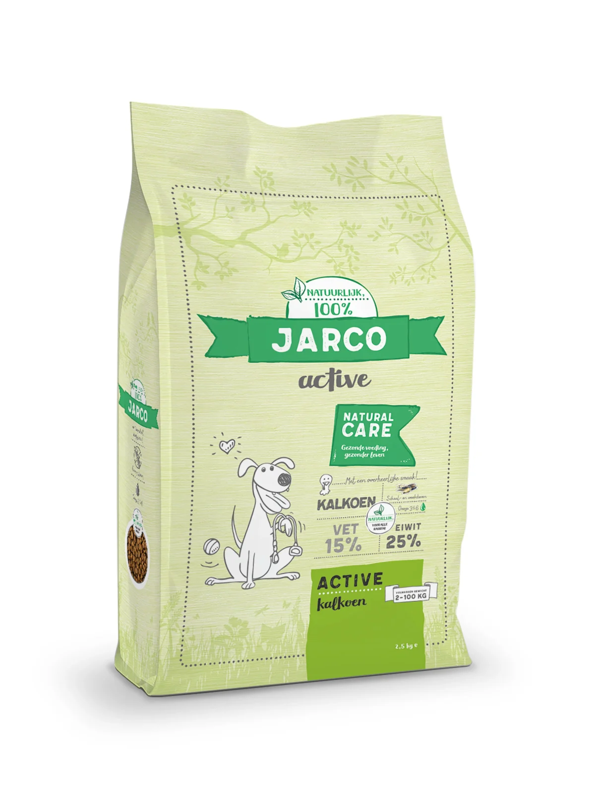 Jarco Dog Active - Hondenvoer - 12.5 Kilogram - kalkoen, eend