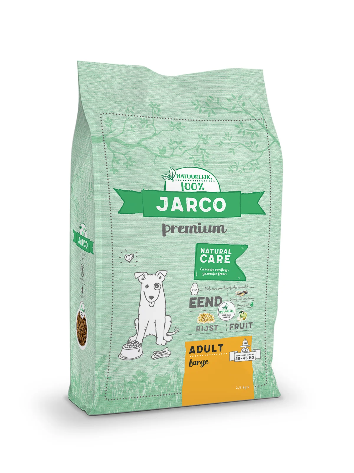 Jarco Dog Large Adult - Hondenvoer - 2.5 Kilogram - eend