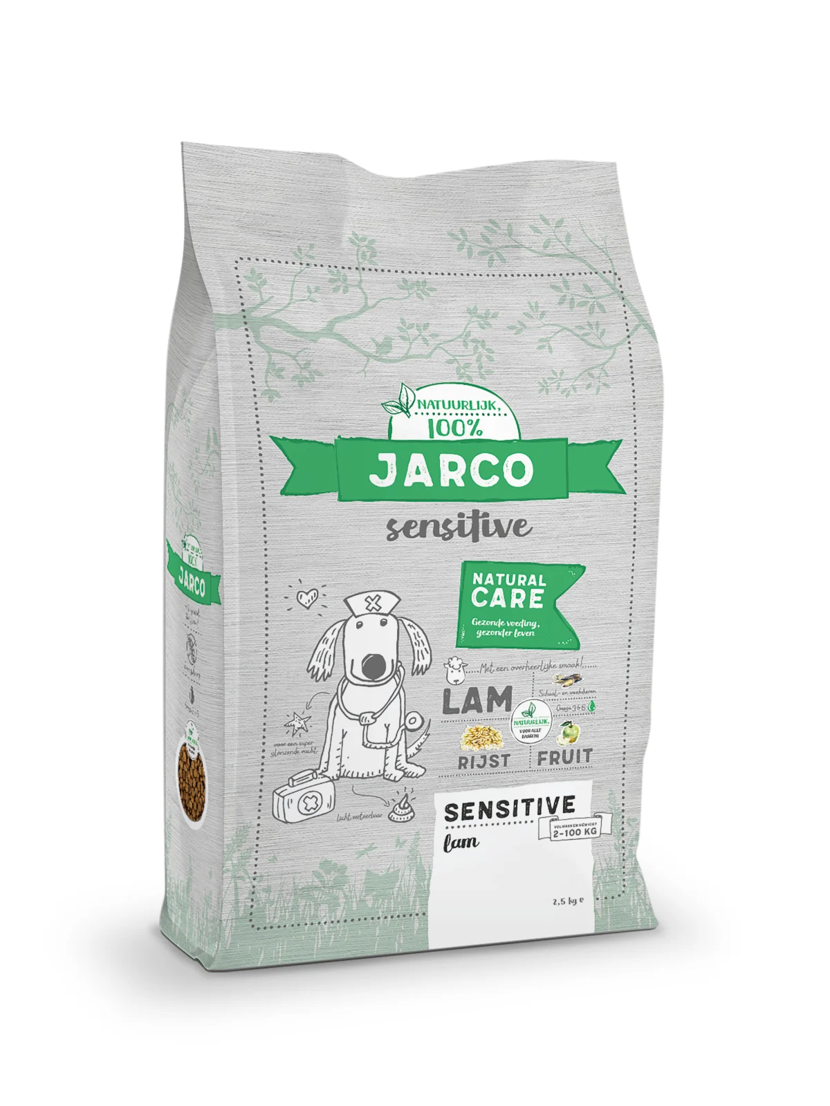 Jarco Dog Sensitive - Hondenvoer - 2.5 Kilogram - groente, lam, rijst