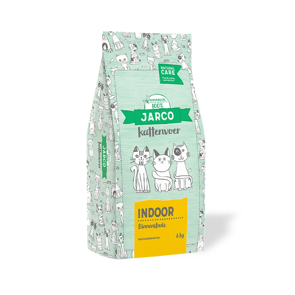 Jarco Natural Indoor - Kattenvoer - 6 Kilogram - kip