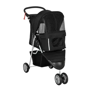 Jari Hondenbuggy Zwart Deluxe 3 Wiel