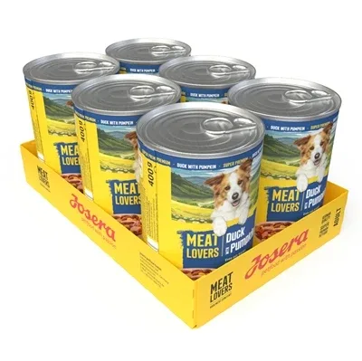 JOSERA MEAT LOVERS MENU DUCK & PUMPKIN 6X400 GR - Image 2