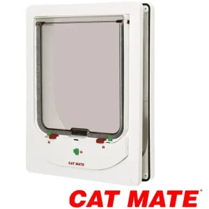 Kattenluik met Magneet 363W Wit