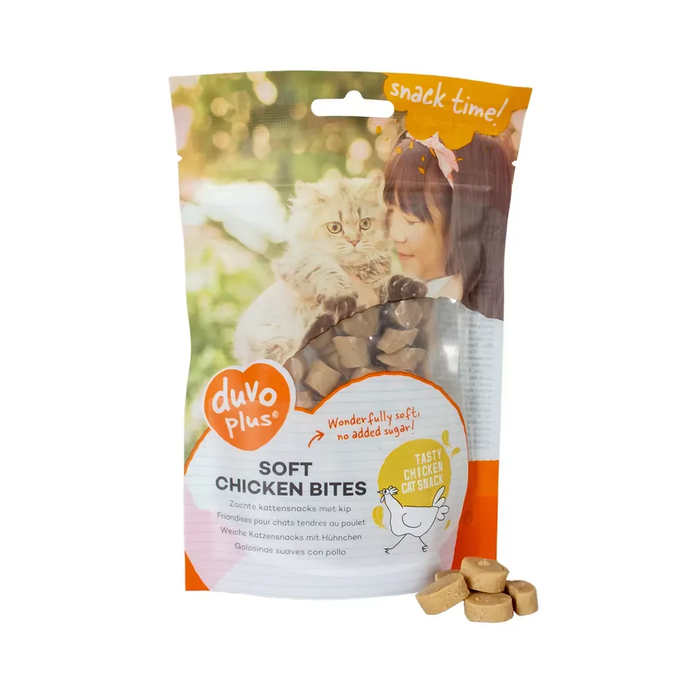 Kattensnacks – Zachte snoepjes met kip