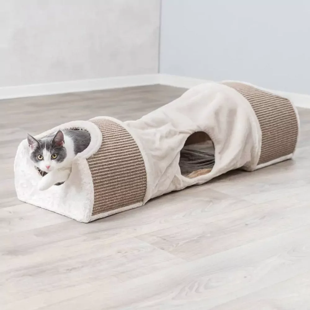 Kattenspeeltunnel – Pluche & Sisal - Image 2