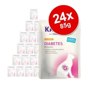 Kattovit Feline Diabetes / Gewicht 24 x 85 g Kattenvoer