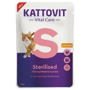 Kattovit Vital Care Sterilised in zakjes met Kip Kattenvoer