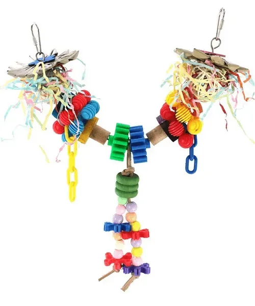 Keddoc vogelspeelgoed Charming chain Multi-color