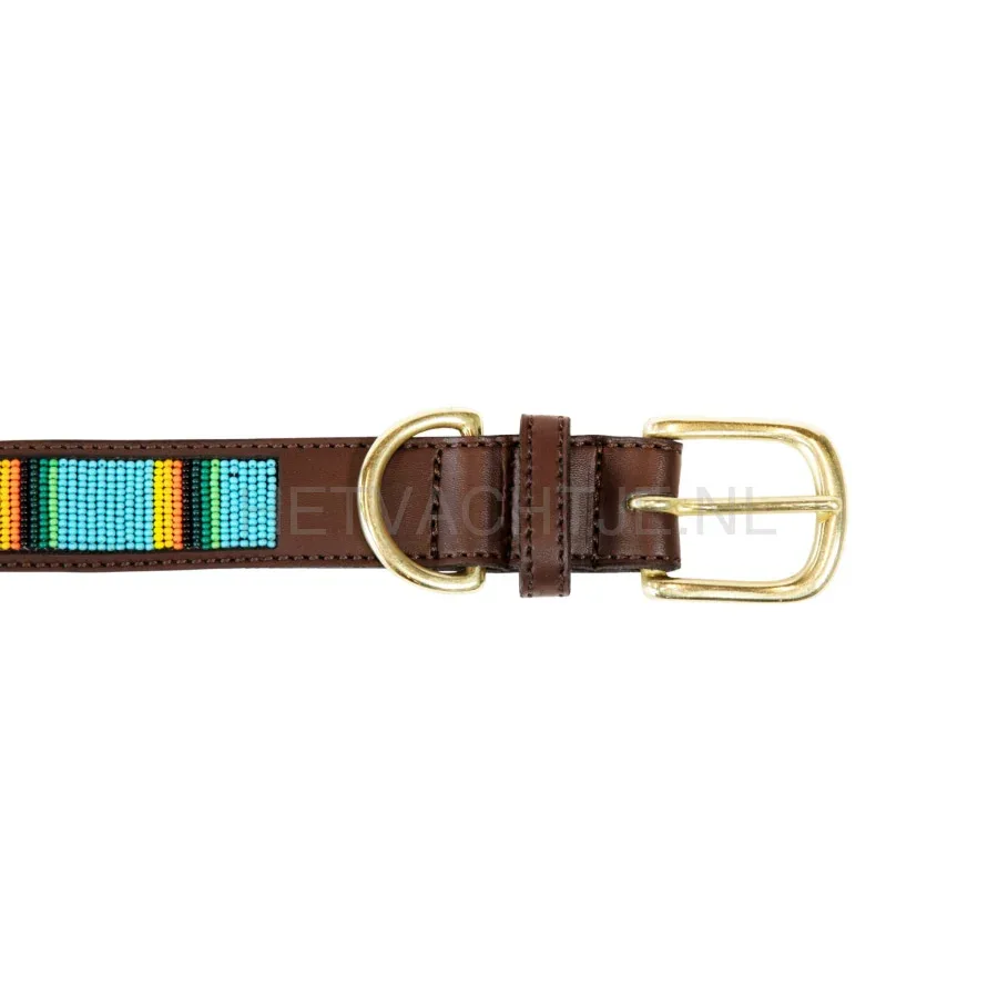 Kentucky - Hondenhalsband Handgemaakte Parels Licht Blauw - Image 2