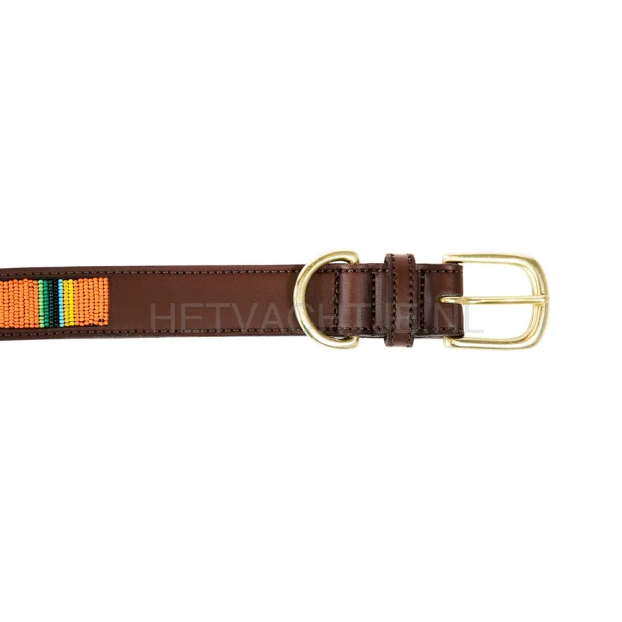 Kentucky - Hondenhalsband Handgemaakte Parels Puur Oranje - Image 2
