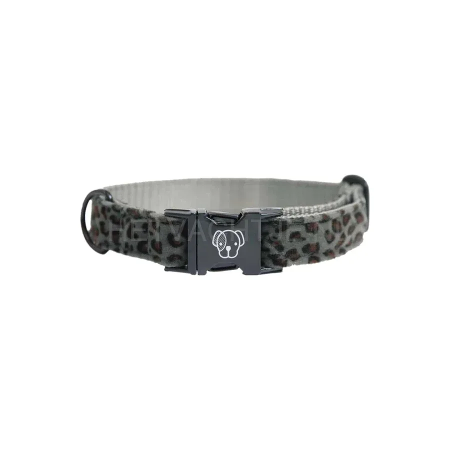 Kentucky - Hondenhalsband Leopard Grijs