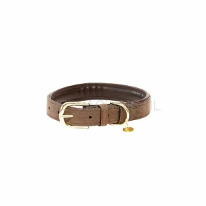 Kentucky - Hondenhalsband Velvet Leer