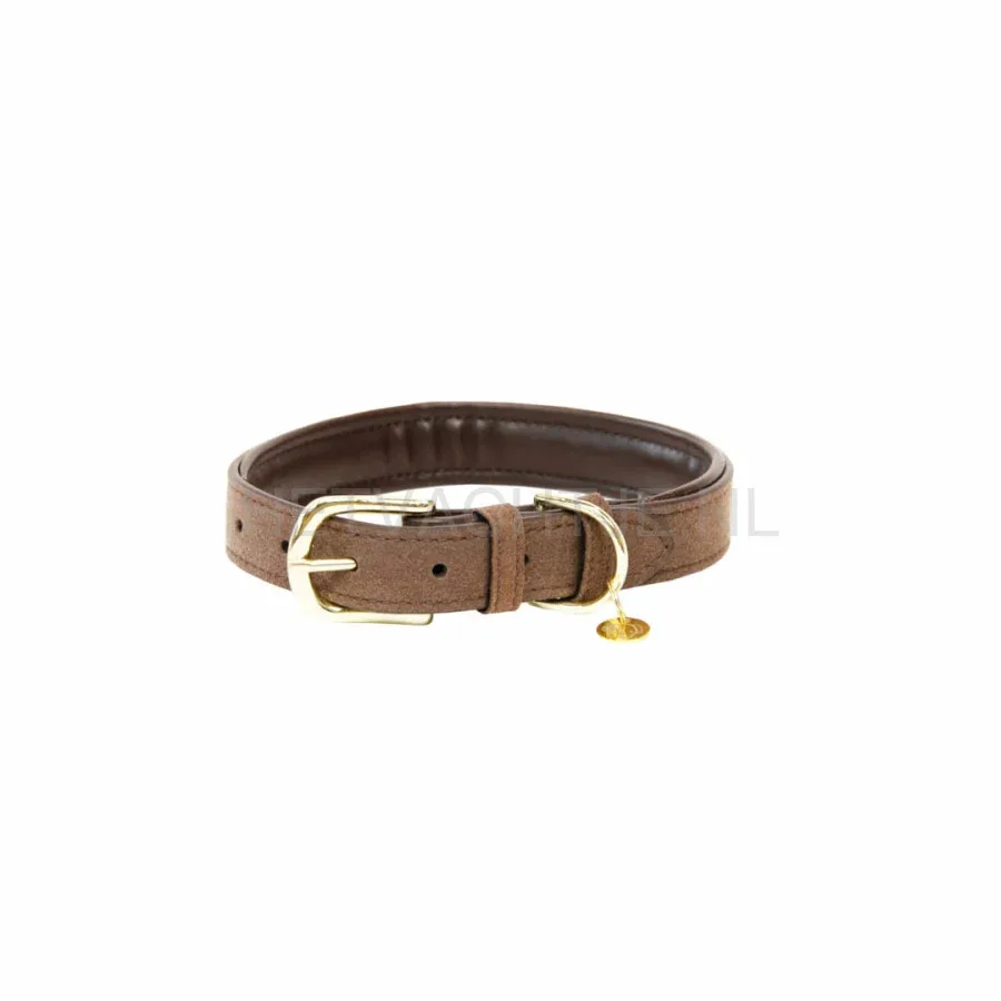 Kentucky - Hondenhalsband Velvet Leer