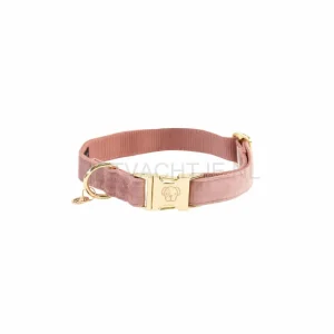 Kentucky - Hondenhalsband Velvet Oud Roze