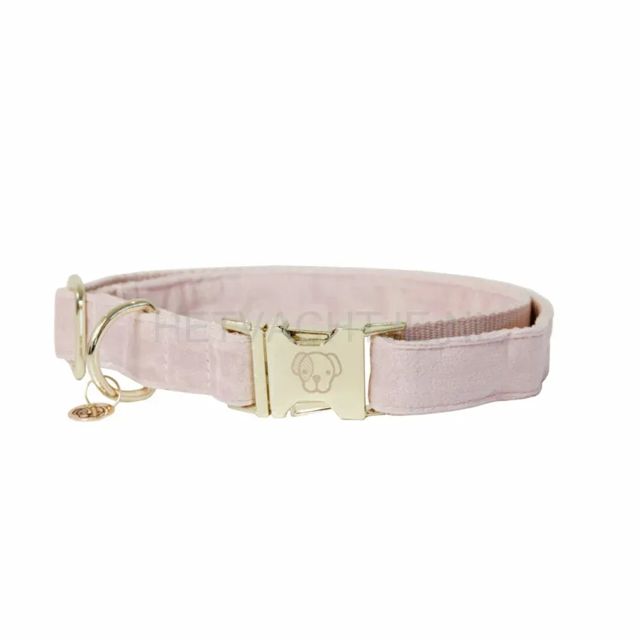 Kentucky - hondenhalsband Velvet Zacht Roze