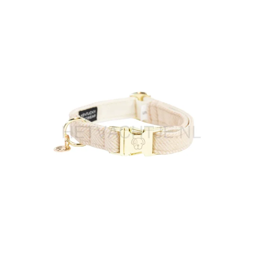 Kentucky - Hondenhalsband Wol Beige