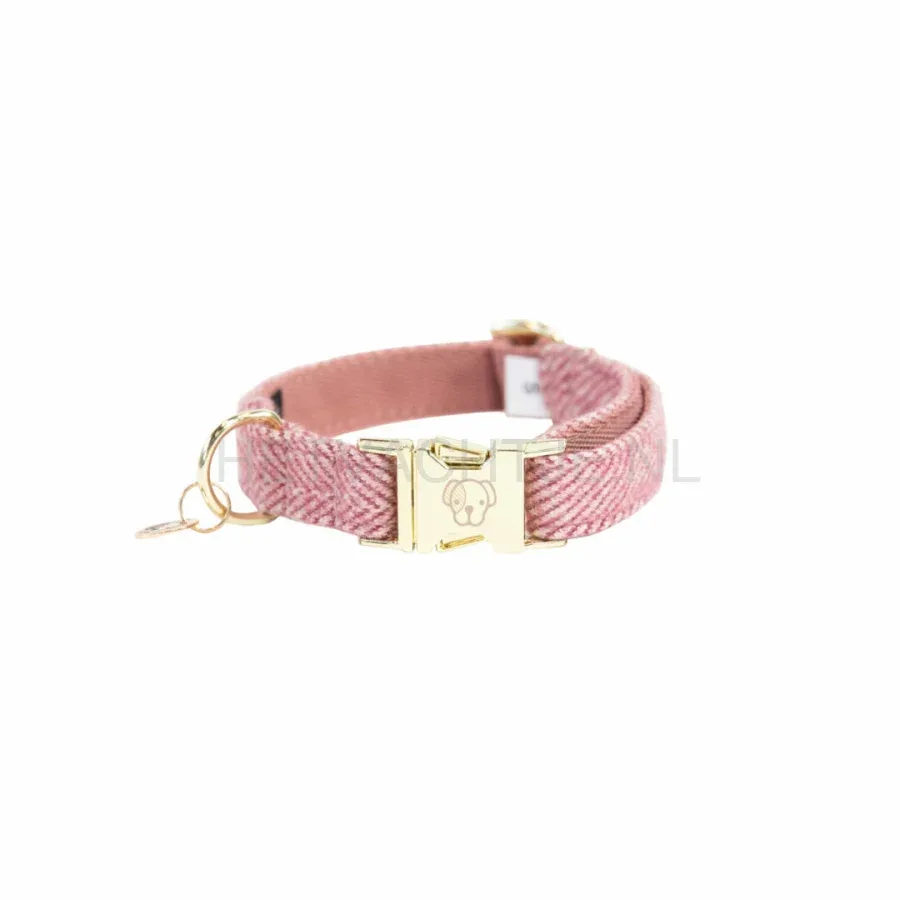 Kentucky - Hondenhalsband Wol Oud Roze