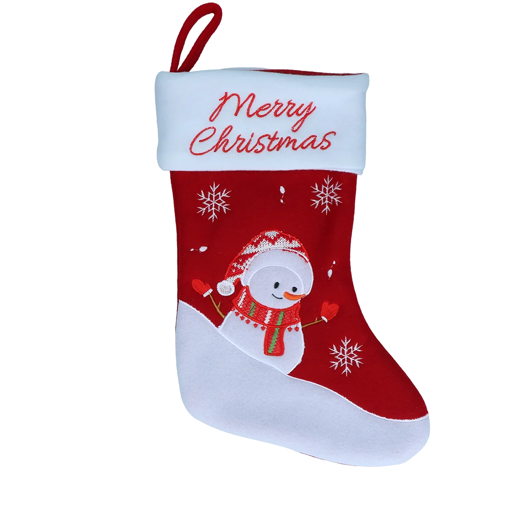 Kerstsokken Christmas Stocking Snowman