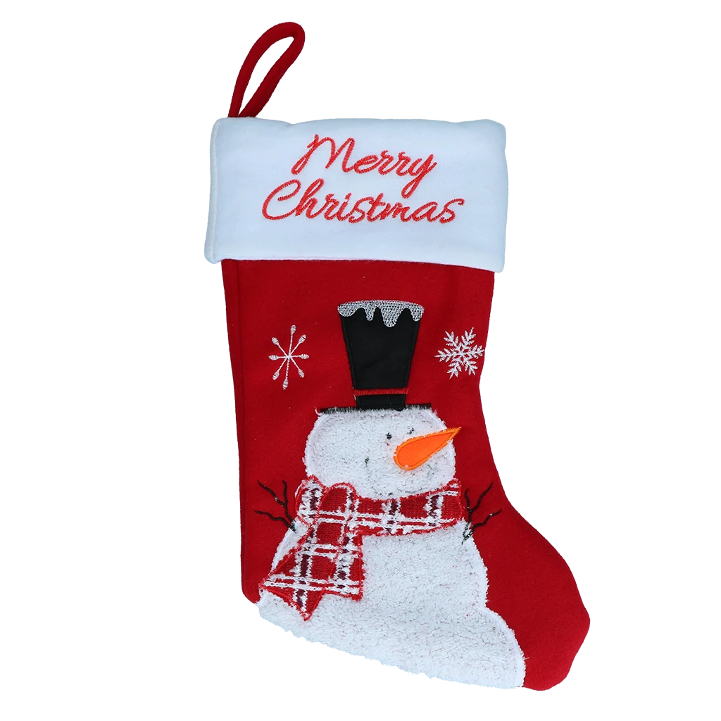 Kerstsokken Christmas Stocking Wooly Snowman