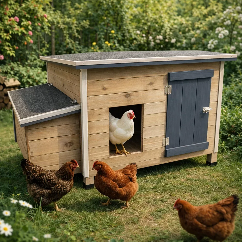 Kippenhok Ginger Cottage Grijs