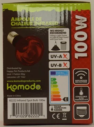Komodo Infrarood Warmtelamp Es 100 Watt - Image 2