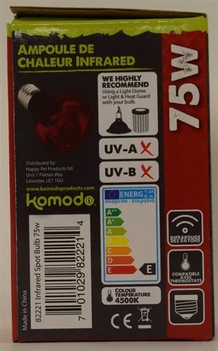 Komodo Infrarood Warmtelamp Es 75 Watt - Image 2