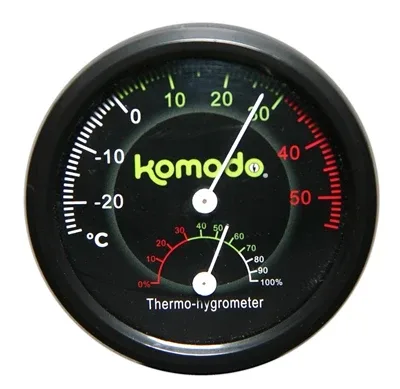 Komodo Thermometer Hygrometer Analoog 8 cm