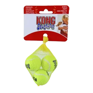 KONG Air Squeaker Tennis Ball XS 3 stuks