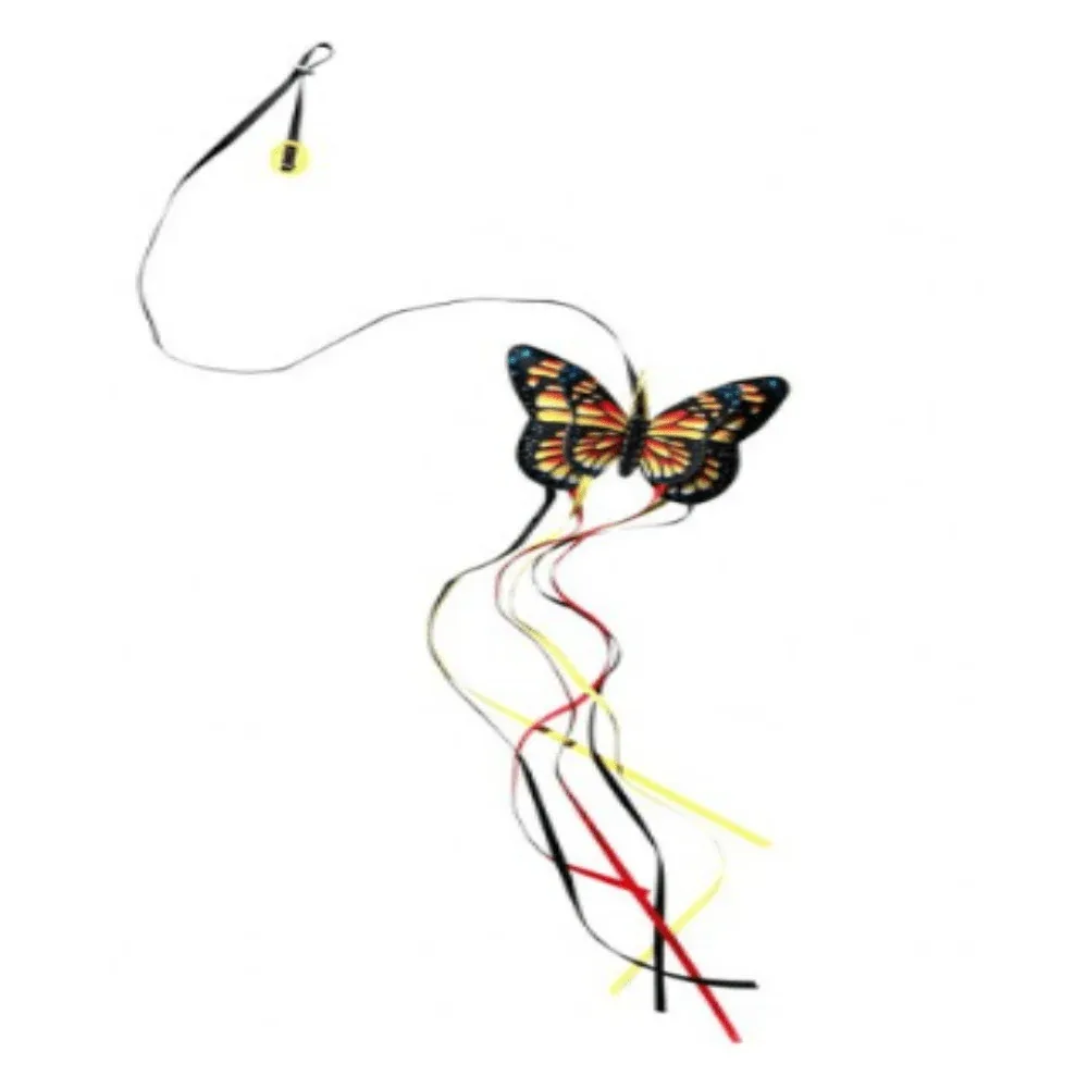 Kong - Butterfly Teaser - Interactief Kattenspeeltje - Oranje - 100 cm