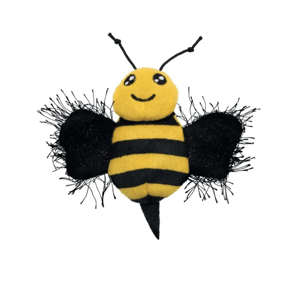 Kong - Buzz Bee - Knisperend kattenspeelgoed - Catnip - 12cm