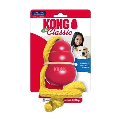 Kong Classic met Touw - Rood - Image 2