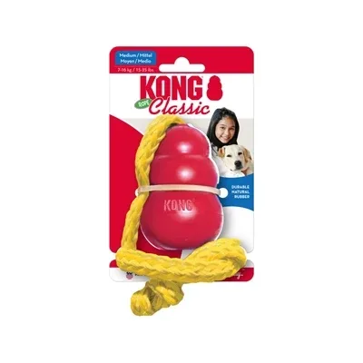 Kong Classic met Touw - Rood - Image 2