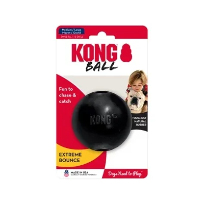Kong Extreme Rubber Bal - Zwart - Image 2