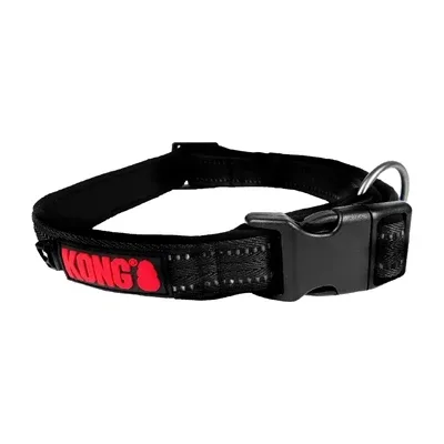 Kong Halsband Hond Nylon - Zwart