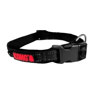 Kong Halsband Hond Nylon - Zwart