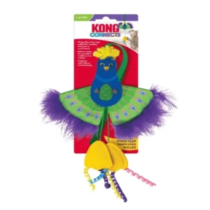 Kong - Kattenspeeltje - Pauw - Interactief - Kattenkruid - 26cm