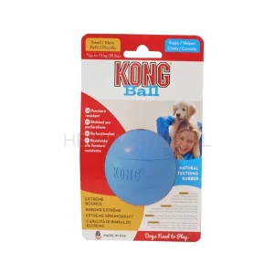 Kong PUPPY BALL SMALL hondenspeeltje met gat (2 kleuren)