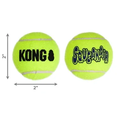 Kong Squeakair Tennisbal met Piep - Geel - Image 2