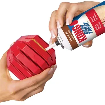 Kong Stuff a Ball Rubber - Rood - Image 2