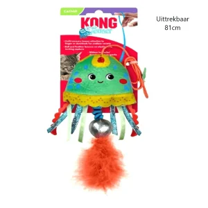 Kong - Teaser - Knisperende Jellyfish - Kattenspeeltje - Interactief