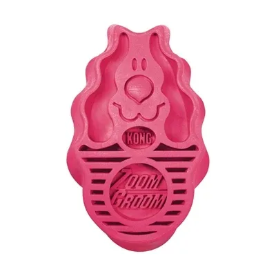 Kong Zoomgroom Rubber Borstel - Roze