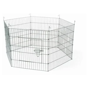 Konijnenren metaal m Zwart 60×60 cm