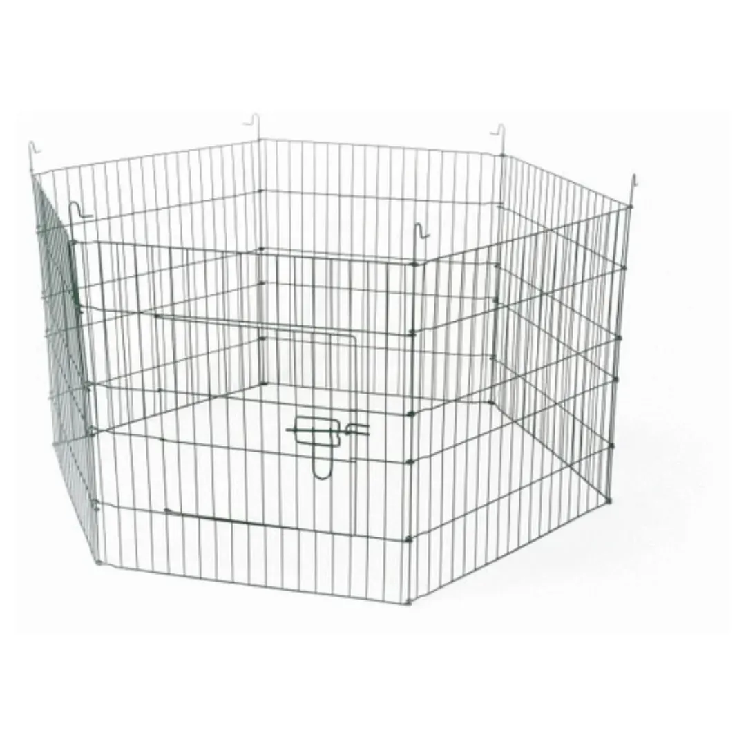 Konijnenren metaal m Zwart 60×60 cm