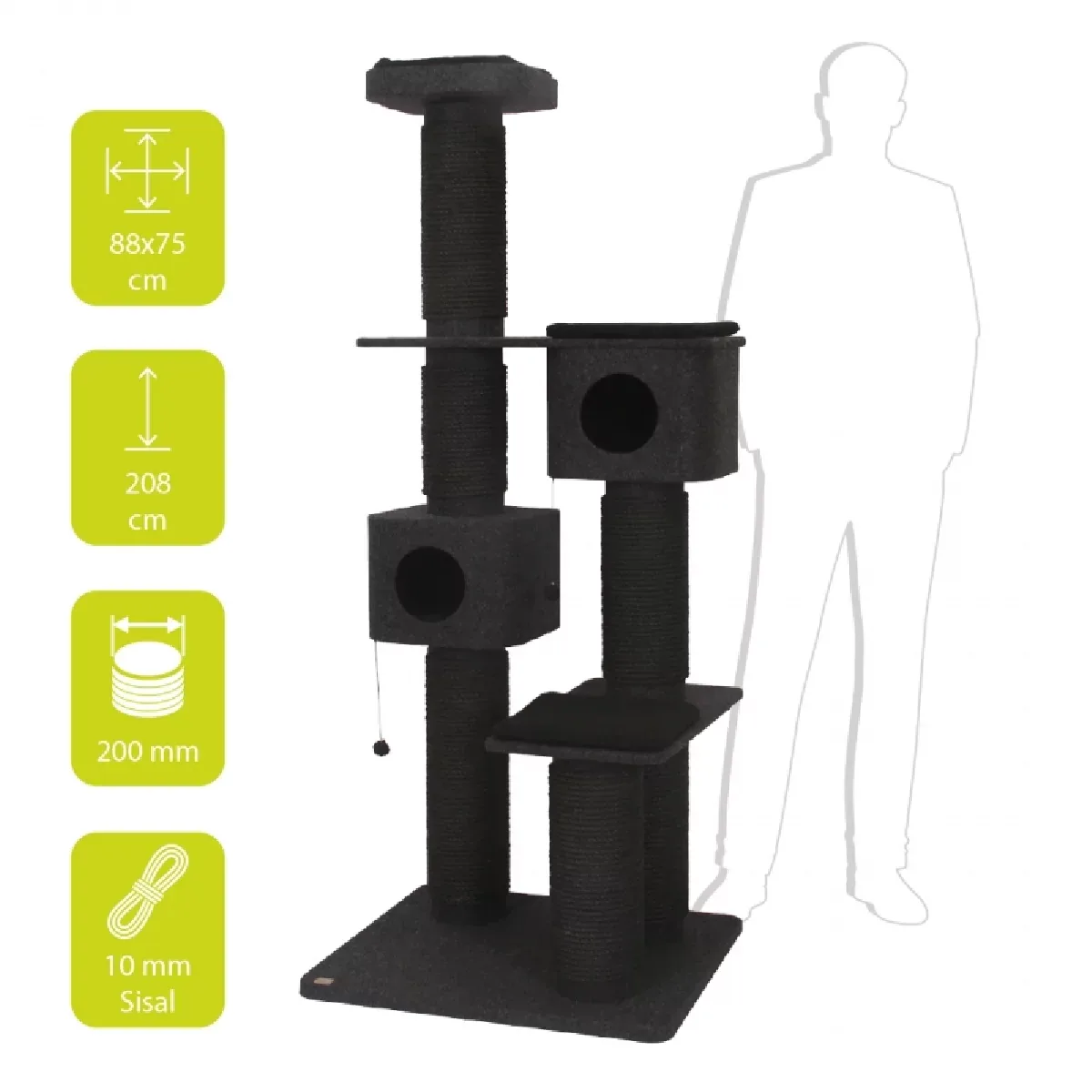 Krabpaal – Comfort Onyx Antraciet - Image 2