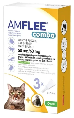 Krka Amflee Combo Spot On Kat Fret 3 Pip - 50 mg