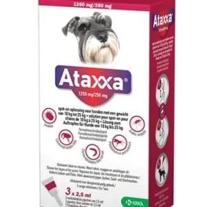 Krka Ataxxa Spot On Hond - 250 mg